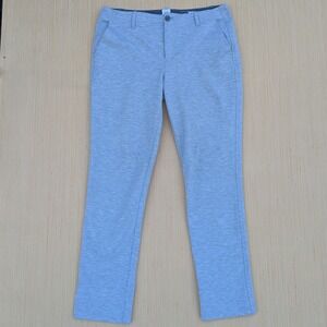 Gap Preppy Business Casual Double Knit Girlfriend Gray Soft Chino Pants Womens 8